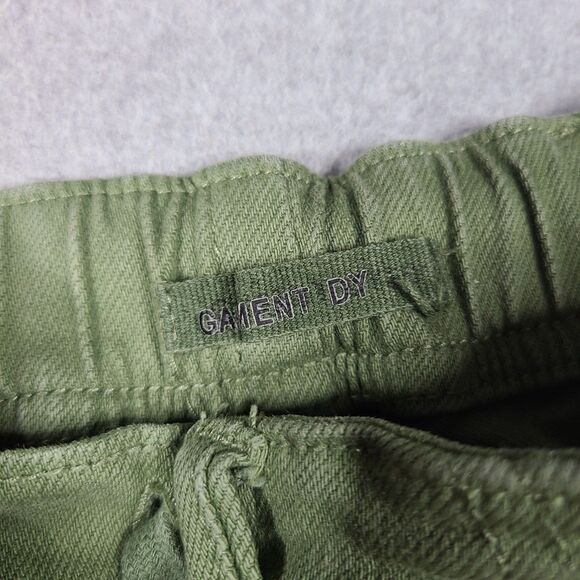 Judy Blue Pants Women 11/30 Green Garment Dyed Pockets Drawstring - Picture 6 of 15